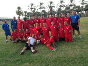 بالصور: فريق اتحاد شباب يافا يتدربون في معسكر ألفا بشمالي البلاد 